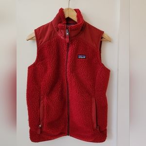 Patagonia Womens Red Retro Fleece Vest Sz M
